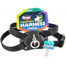 Coastal Pet Size Right Nylon Adjustable Harness - Black (size: Small (Girth Size 18"-24"))