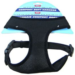 Coastal Pet Comfort Soft Adjustable Harness - Black (size: Small - 3/4" Width (Girth Size 19"-23"))