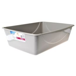 Petmate Litter Pan - Gray (size: Jumbo (22.3"L x 16.8W x 6.8"H))