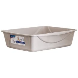 Petmate Litter Pan - Gray (size: Large (18.5"L x 15.3"W x 5.3"H))