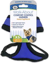 Four Paws Comfort Control Harness - Blue (size: X-Small - For Dogs 3-4 lbs (11"-13" Chest & 7"-8" Neck))