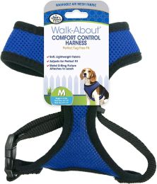 Four Paws Comfort Control Harness - Blue (size: Medium - For Dogs 7-10 lbs (16"-19" Chest & 10"-13" Neck))