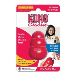 Kong Classic Dog Toy - Red (size: X-Small - Dogs up to 5 lbs (2.25" Tall x .5" Diameter))