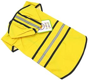 Fashion Pet Rainy Day Dog Slicker - Yellow (size: Medium (14"-19" From Neck to Tail))