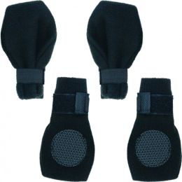 Fahion Pet Arctic Fleece Dog Boots - Black (size: X-Small (2.25" Paw))