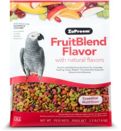 ZuPreem FruitBlend Flavor Bird Food for Parrots & Conures (size: 3.5 lbs)