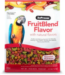 ZuPreem FruitBlend Flavor Bird Food for Large Birds (size: Large (3.5 lbs))