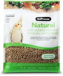 ZuPreem Natural Blend Bird Food - Cockatiel (size: Medium (2.5 lbs))