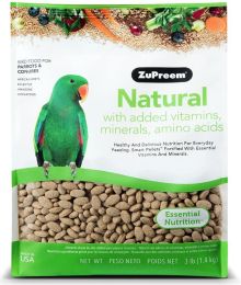 ZuPreem Natural Blend Bird Food - Parrot & Conure (size: 3.25 lbs)