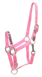 Gatsby I LOVE MY PONY Nylon Halter (Color: Pink, size: Med-Lrg Pony)