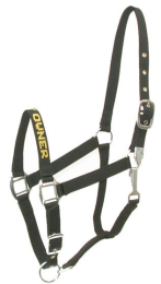 Gatsby I LOVE MY OWNER Nylon Halter (Color: Black, size: Horse)