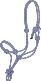 Gatsby Classic Cowboy Rope Halter (Color: Light Purple/ Green, size: Horse)