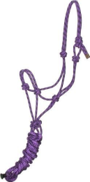 Gatsby Professional Cowboy Halter With Lead (Color: Purple/Black, size: Horse)