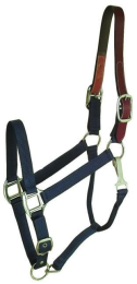 Gatsby Classic Nylon Breakaway Halter With Snap (Color: Navy, size: Horse)