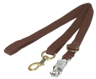 Gatsby Nylon Cross Ties With Panic Snap (Color: Brown, size: 60"-110")