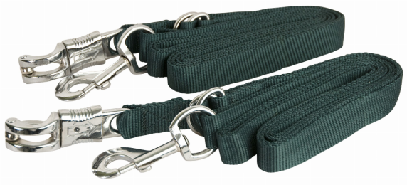 Gatsby Nylon Cross Ties With Panic Snap (Color: Hunter, size: 60"-110")