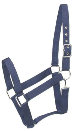 Gatsby Nylon Draft Halter With Snap (Color: Navy, size: Draft)