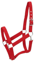 Gatsby Nylon Draft Halter With Snap (Color: Red, size: Draft)