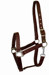 Gatsby Ultra Soft Nylon Safety Halter (Color: Brown, size: Cob)