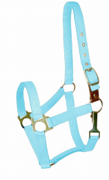 Gatsby Ultra Soft Nylon Safety Halter (Color: Baby Blue, size: Horse)