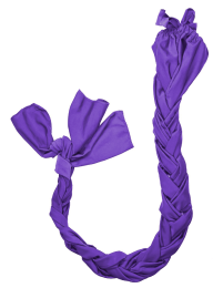 Gatsby Lycra Braid N' Tail Bag (Color: Purple, size: Standard)