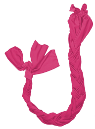 Gatsby Lycra Braid N' Tail Bag (Color: Hot Pink, size: Standard)