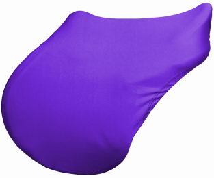 Gatsby 100% Lycra English Saddle Cover (Color: Purple, size: Standard)