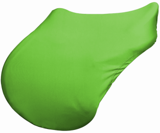 Gatsby 100% Lycra English Saddle Cover (Color: Lime Green, size: Standard)