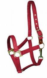 Gatsby Ultra Soft Nylon Safety Halter (Color: Red, size: Pony)