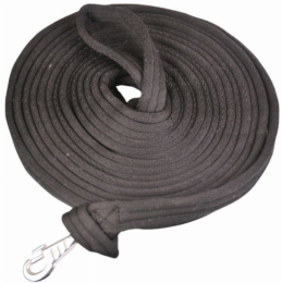 Gatsby Cushion Web Lunge Line With Loop Handle (Color: Black, size: 25')