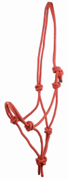 Gatsby Classic Cowboy Rope Halter (Color: Red, size: Horse)