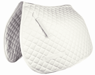 Gatsby Premium All-Purpose Saddle Pad (Color: White, size: 22")