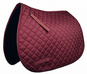 Gatsby Premium All-Purpose Saddle Pad (Color: Burgundy, size: 22")