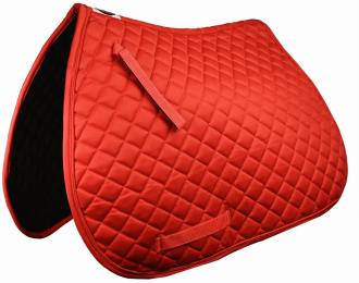 Gatsby Premium All-Purpose Saddle Pad (Color: Red, size: 22")