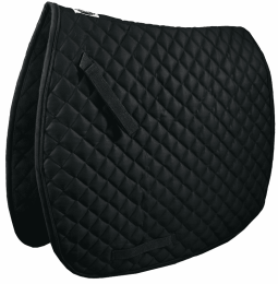 Gatsby Premium Dressage Saddle Pad (Color: Black, size: 22")