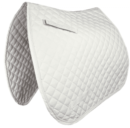 Gatsby Premium Dressage Saddle Pad (Color: White, size: 22")