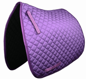 Gatsby Premium Dressage Saddle Pad (Color: Purple, size: 22")