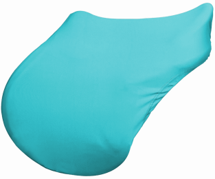 Gatsby 100% Lycra English Saddle Cover (Color: Teal, size: Standard)