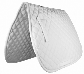 Gatsby Basic All-Purpose Saddle Pad (Color: White, size: 22")