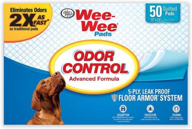 Four Paws Wee Wee Pads - Odor Control (size: 50 Pack - (22"L x 23"W))