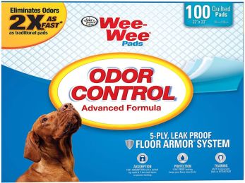 Four Paws Wee Wee Pads - Odor Control (size: 100 Pack - (22"L x 23"W))