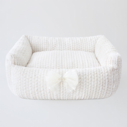 Dolce Dog Bed (Color: Ivory, size: One Size)