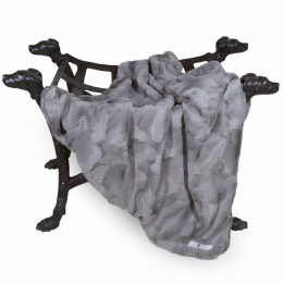 Luxe Dog Blanket (Color: Taupe, size: large)