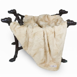 Luxe Dog Blanket (Color: Sand, size: Throw)