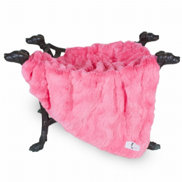 Bella Dog Blanket (Color: Fuchsia, size: large)