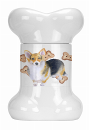 Dog on Bone Shaped Treat Jar (Color: , size: 6 x 9)