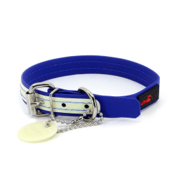 Play Glow Collar (Color: Blue, size: 3/4"x12")