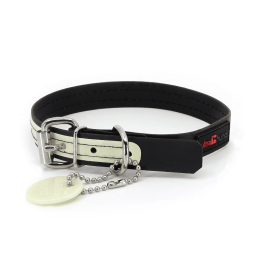 Play Glow Collar (Color: Black, size: 3/4"x10")