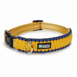 GG Reflective Paracord Collar (Color: Yellow, size: medium)