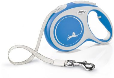 Flexi New Comfort Retractable Tape Leash - Blue (size: Large - 16' Tape (Pets up to 132 lbs))